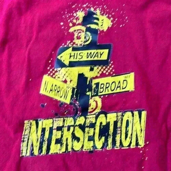 2 Religious Themed T-Shirts Gildan Red/Burgundy XL Comfort Colors Blue L - Picture 4 of 8